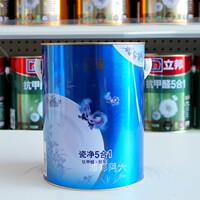 竹炭瓷净抗甲醛净味五合一5合1内墙哑光漆，5l15l环保白色涂料