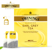 twinings川宁英国格雷伯爵，红茶100片进口英式红茶茶叶袋泡茶包