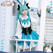 初兽猫尾款初音cos服女装，三月兔cosplay二次元，连衣裙lolita