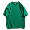 美式潮牌短袖T恤男宽松大码纯色体桖汗衫莫代尔半袖上衣服 墨绿色
