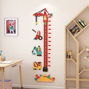宝宝身高墙贴亚克力儿童房间布置卡通小孩测量身高尺贴纸墙面装饰