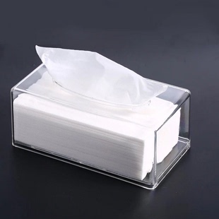 家用亚克力纸巾盒客厅茶几简约餐巾，纸盒北欧风，ins透明高档纸抽盒