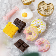 火漆印章铜头甜品系列巧克力 甜甜圈 饼干 奶糖 荷包蛋 可爱ins风格套色礼物装饰信封密封印手工DIY