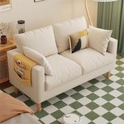 布艺沙发客厅2024公寓出租小户型双人沙发网红简约卧室沙发床