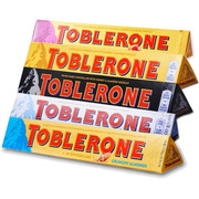 toblerone瑞士三角巧克力，巴旦木牛奶夹心巧克力，蜂蜜黑白水果100g