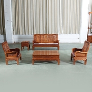 红木家具沙发组合非洲花梨木客厅家具实木新古典万字沙发