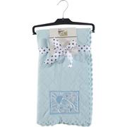 水晶绒婴儿毯柔软保暖羊羔绒盖毯高端刺绣法兰绒幼儿园午睡毯