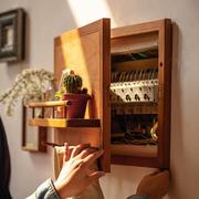电器箱装饰画掬涵电表配电箱遮挡改造创意置物架红樱桃实木电闸盒