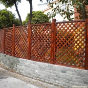 户外防腐木栅栏室内屏风隔断网格装饰碳化庭院木围栏花园护栏篱笆