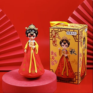 西安大唐不倒翁小姐姐卡通创意家居人偶娃娃摆件陕西旅游小纪念品