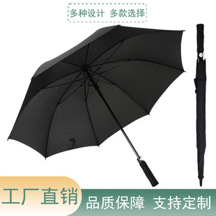 27英寸直杆炭纤维高尔夫伞双层数码广告雨伞户外太阳伞