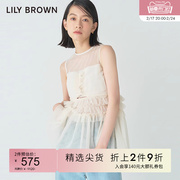 LILY BROWN春夏款 蕾丝透视公主风甜美可爱上衣LWFT231227