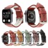 外贸适用苹果手表油蜡皮革表带 iwatch54321代复古腕带手表带