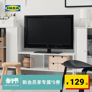 IKEA宜家BAGGEBO巴格布电视柜90CM宽金属摩登白色现代简约北欧风