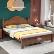 包安装(包安装)实木家具，简约1.8米出租房简易床实木床家用松木双人经济型