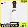 Nike耐克白色加绒卫衣女套头衫2024春秋长袖运动服DQ5833-100