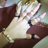 韩国复古手指环饰品欧美宫廷，时尚精致镂空钻浪漫蕾丝开口戒指女