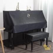 防水免洗钢琴防尘罩半罩，黑色简约凳罩高档布艺电钢琴罩全罩盖巾