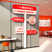 网红螺蛳粉米线面馆墙面装饰创意，广告图贴纸，饭店内餐饮铺小吃文化