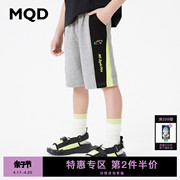 MQD童装男童2024夏季学院风针织五分裤中大儿童运动短裤洋气