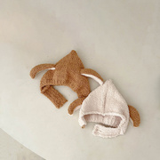 耳罩冬季帽子儿童宝宝兔耳朵护耳帽秋婴儿幼儿可爱韩国0-1-3岁毛