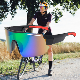 墨镜运动骑行户外欧美时尚男女眼镜开车跑步彩色挡风太阳镜
