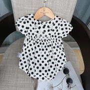 女婴儿童连体衣服夏装小宝宝，新生儿0外套装裙子6个月1岁夏季衣服