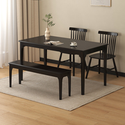 实木餐桌椅子吃饭桌子家用木桌子长方形桌子小户型桌椅套装组合