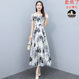 真丝桑蚕丝连衣裙女夏季2024年名牌，杭州大牌高端奢华气质裙子