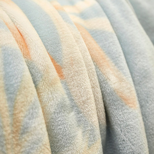 2023印花保暖云貂绒毯毛毯子(毛，毯子)法莱，绒加厚冬午睡盖毯双面绒单人
