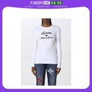 香港直邮LOVE MOSCHINO 女士白色长袖T恤 W4-G5231-E1951-A00