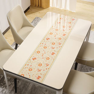 餐桌垫隔热垫pvc软玻璃茶几，桌布免洗防水防油防烫桌面家用b6009