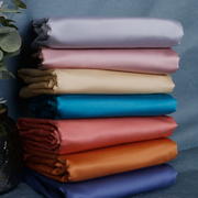 高端120支新疆长绒棉贡缎床单纯色全棉加厚单双人全棉被单三件套