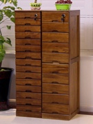 实木斗柜收纳柜卧室储物柜桌下抽屉柜复古木质带锁办公文件资