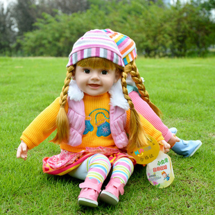 儿童会说话的娃娃玩具，女孩智能对话洋娃娃公主，仿真软胶婴儿布娃娃