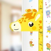 墙纸长颈鹿3d立体身高贴宝宝，儿童身高测量尺，磁吸卡通墙贴可移除