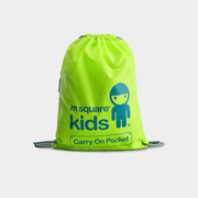 msquare儿童双肩包旅行(包旅行)收纳袋束口袋，简易背包户外便携收纳包