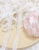 白色棉线镂空无弹花边手工DIY装饰材料宽1厘米服装辅料1米价