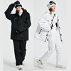 定制23款韩版滑雪服套装男女同款防风防水保暖情侣外套单双板滑雪