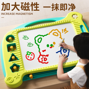 儿童磁性画板大号幼儿磁性写字板一岁涂鸦3磁力画写板大儿童超大号画画板，磁性彩色涂鸦板小黑板家用宝宝1-3岁