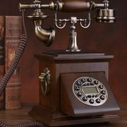 蒂雅菲欧式仿古电话机，旋转电话机家用座机，复古电话无线插卡电话机