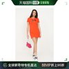 香港直邮moschino奧莉佛女士连衣裙橙红色，气质w5-92919-m3876-j86