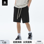 Lilbetter350g重磅男短裤夏装休闲裤潮流裤子宽松透气运动裤