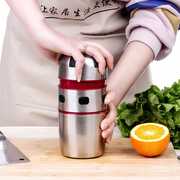 不锈钢手动榨汁机小型柠檬橙子压榨器挤压炸榨汁杯手工榨橙汁