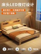 实木床带床垫床柜组合出租屋，家用商用床儿童床双人床单人床经济型