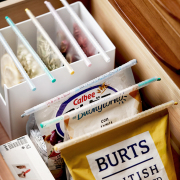日本食品袋封口夹 调料密封棒零食奶粉茶叶防潮夹 厨房塑料收纳盒