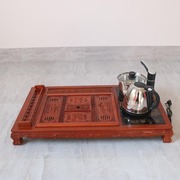 红木茶盘套装带电磁炉，四合一体茶台茶海大号，实木家用花梨木长方形
