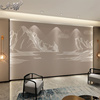 新中式抽象山水壁画电视，背景墙壁纸客厅沙发，墙纸影视墙纸卧室墙布