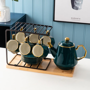 轻奢陶瓷喝水杯子家用套装茶具客厅茶杯高档北欧风格杯具茶壶