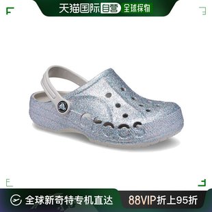 韩国直邮crocs帆布鞋halfclub幼兒閃光baya兒童涼鞋拖鞋